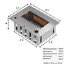 Churrasqueira a Gas de Embutir Dxx300 Compact Dinoxx Grelha Uruguaia em Inox - Gn - 2