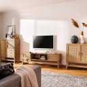 Ver imagem 4 de Aparador Buffet de Madeira com 3 Portas com Palhinha / Coleção Acapulco