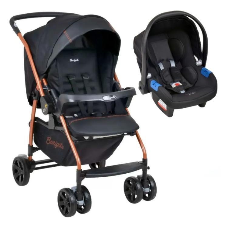 Conjunto Carrinho e Bebê Conforto Travel S Riok Burigotto