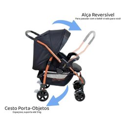 Conjunto Carrinho e Bebê Conforto Travel S Riok Burigotto - 3