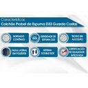 Ver imagem 2 de Colchão Casal Probel Espuma D33 Guarda Costas Brown (138x188x14) -