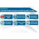 Ver imagem 3 de Colchão Casal Probel Espuma D33 Guarda Costas Brown (138x188x14) -