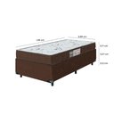 Ver imagem 3 de Cama Box Solteiro + Colchão D33 One Face - Suede Marrom