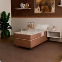 Ver imagem 6 de Cama Box Solteiro + Colchão D33 One Face - Suede Marrom