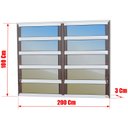 Ver imagem 3 de Basculante Alumínio 2 SEÇÕES100 X 200 Elite V.Refl.Mix Corten Brimak