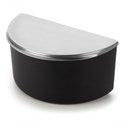 Ver imagem 1 de Saleiro de Mesa Cozinha Grande 1 Kg Tampa Inox Corpo Preto