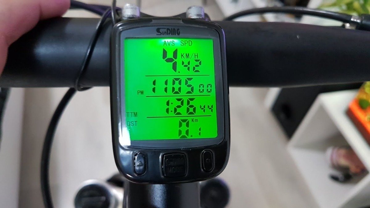 Kit Lanterna Farol Bike Led + Velocímetro + Bolsa + Sinalizador Traseiro Ciclismo mtb - 8