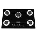 Ver imagem 4 de Kit Balcão Cooktop 2 Portas 1 Gaveta com Fogão Cooktop 5 Bocas Preto Bivolt