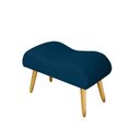 Ver imagem 4 de Poltrona Decorativa Nina e Banqueta Josi Suede Azul Marinho - MV Estofados Shop