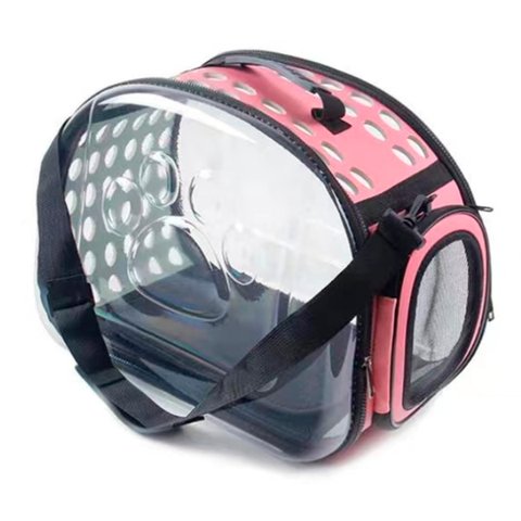 Bolsa De Transporte Para Pets Cachorro Cão e Gatos Caixa de Transporte - Rosa 42 cm