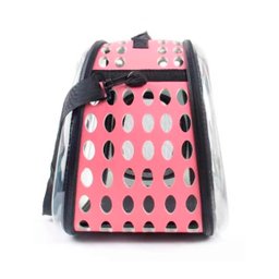 Bolsa De Transporte Para Pets Cachorro Cão e Gatos Caixa de Transporte - Rosa 42 cm - 2