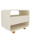 Ver imagem 2 de Conjunto 2 Mesas de Cabeceira Apoio Criado Modular Niara Pés Cor:Off-White