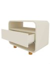 Ver imagem 1 de Conjunto 2 Mesas de Cabeceira Apoio Criado Modular Niara Pés Cor:Off-White