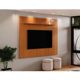 Rack Bancada Aruba com Painel Avant 55 Polegadas:off White Cedro - 4