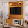 Rack Bancada Aruba com Painel Avant 55 Polegadas:off White Cedro - 3