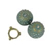 Porta Joia e Biju Decorativo Verde com Dourado organizador de Objetos - 7x5cm - 6