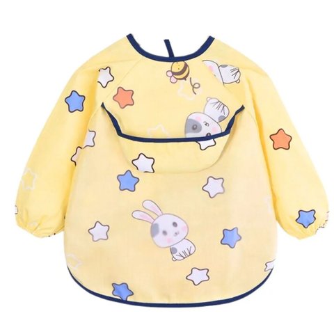 Babador Manga Longa Blw Proteção Dupla Impermeável Coelhinho