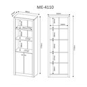 Ver imagem 3 de Armário Para Escritório Me4110 Branco Tecno Mobili Branco