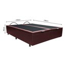 Ver imagem 4 de Base Box Baú para Cama Casal Queen 158x198cm Bipartido Liz S05 Corano Marrom - Mpozenato