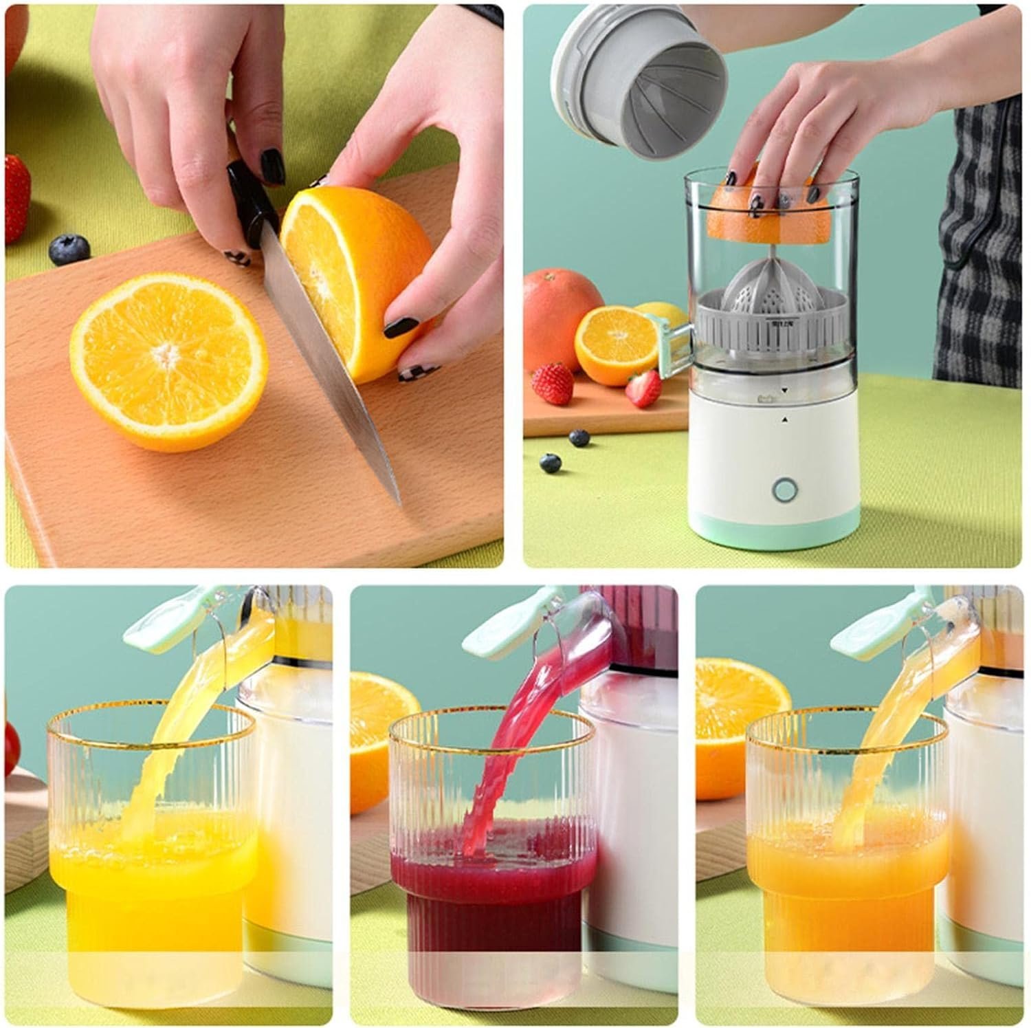 Espremedor Juice Citrus Automático USB - Sucos Frescos em Minutos Faça Sucos Rapidamente! - 2