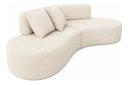 Ver imagem 4 de Sofá e Puff Orgânico Virginia 300cm Sala Suede:Marfim