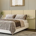 Ver imagem 3 de Cabeceira Casal Modular Lumen Off White - Incorplac