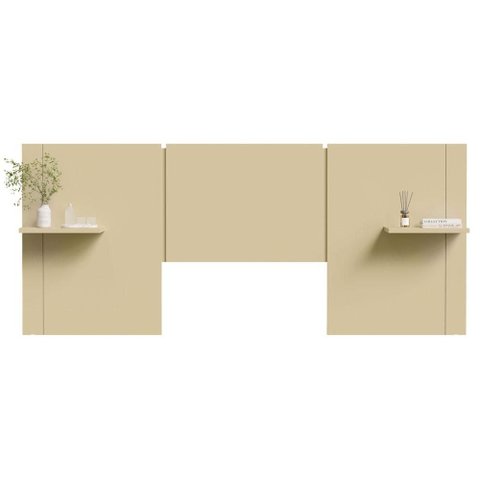 Cabeceira Casal Modular Lumen Off White - Incorplac