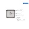 Cuba de embutir Tramontina Undermount em Aço Inox com Acabamento Scotch Brite 34 U 34x30 cm - 1
