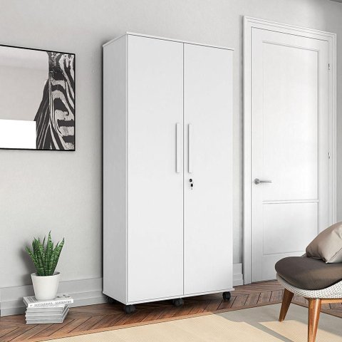 Guarda Roupa Solteiro 2 Portas Gold - Branco