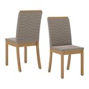 Ver imagem 5 de Mesa de Jantar Luiza 120 C. Vidro 4 Cad. Isa Bege - Henn