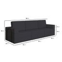 Ver imagem 5 de Sofá Cama À Vácuo 3 Lugares Linha Modular Flip Magic Yescasa