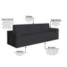 Sofá Cama à Vácuo 3 Lugares Linha Modular Flip Magic - 13