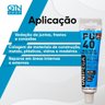 Kit 6 Adesivos Selante Pu 40 Bisnaga Plástica Unipega Branco 80g/50ml - 3