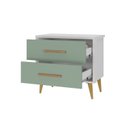 Ver imagem 4 de Mesa de Cabeceira Infantil Arco-Íris Espresso Móveis Verde/Branco
