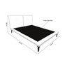 Base Box Cama Japonesa Toquio King com Cabeceira Almofada Linho Bege - Cor: Bege - 5