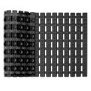 Ver imagem 7 de Tapete Antiderrapante Box Banheiro Deck Linear Kapazi:preto/0,38x0,69m