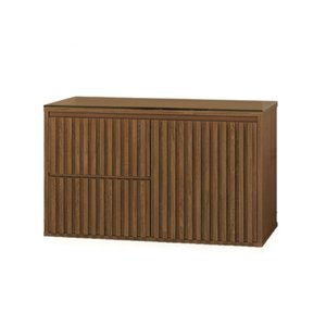 Gabinete para Banheiro 80 cm Sem Cuba Ripado 80