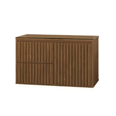 Gabinete para Banheiro 80 cm Sem Cuba Ripado 80