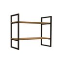 Ver imagem 3 de Nicho Mini Estante com 2 Prateleiras 72cm Estilo Industrial Li008 Kappesberg Industrial