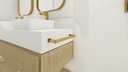 Ver imagem 4 de Kit de Acessórios para Banheiro com 6 Peças em Aço Inox Dourado Linha Larissa