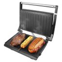 Ver imagem 3 de Grill Panini Inox 220 Volts 1200 Watts Preto - 24500 - Kian