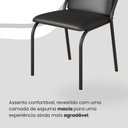 Ver imagem 6 de Conjunto Sala de Jantar Mesa 160x90cm Base Império Tampo Mdf Laca com Vidro Malibu