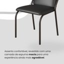 Ver imagem 6 de Conjunto Sala de Jantar Mesa 160x90cm Base Império Tampo Mdf Laca com Vidro Malibu