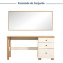 Ver imagem 5 de Penteadeira com Espelho 150cm Ananda CabeCasa MadeiraOriginals Branco/Off-White/Mel