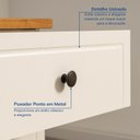 Ver imagem 6 de Penteadeira com Espelho 150cm Ananda CabeCasa MadeiraOriginals Branco/Off-White/Mel