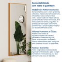 Ver mais imagens de Espelho Decorativo Retangular 150x61cm Ananda CabeCasa MadeiraOriginals