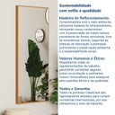 Ver mais imagens de Espelho Decorativo Retangular 150x61cm Ananda CabeCasa MadeiraOriginals