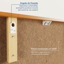 Ver mais imagens de Espelho Decorativo Retangular 150x61cm Ananda CabeCasa MadeiraOriginals Marrom/Mel