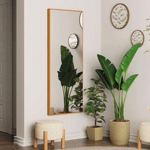 Espelho Decorativo Retangular 150x61cm Ananda CabeCasa MadeiraOriginals