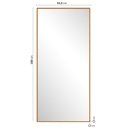 Ver imagem 4 de Espelho Decorativo Retangular 150x61cm Ananda CabeCasa MadeiraOriginals Marrom/Mel
